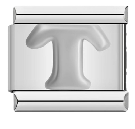 CHARM LETRAS  PLATEADO