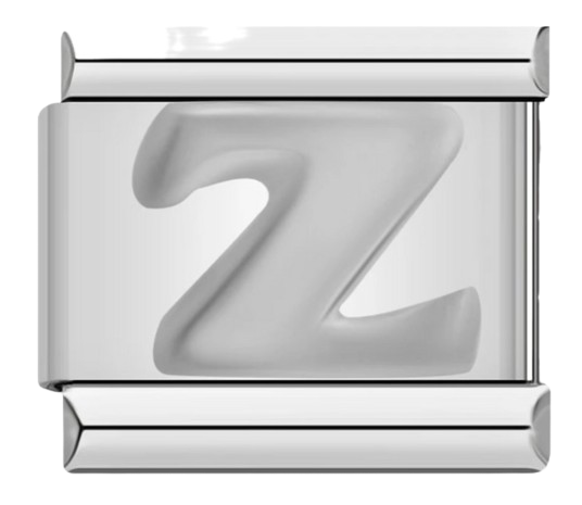 CHARM LETRAS  PLATEADO