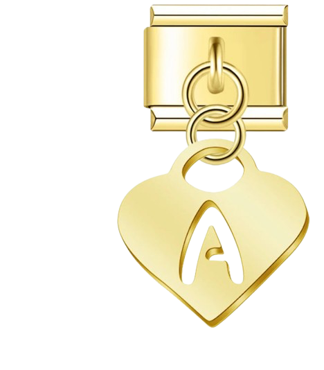 CHARM LETRAS COLGANTES DORADAS