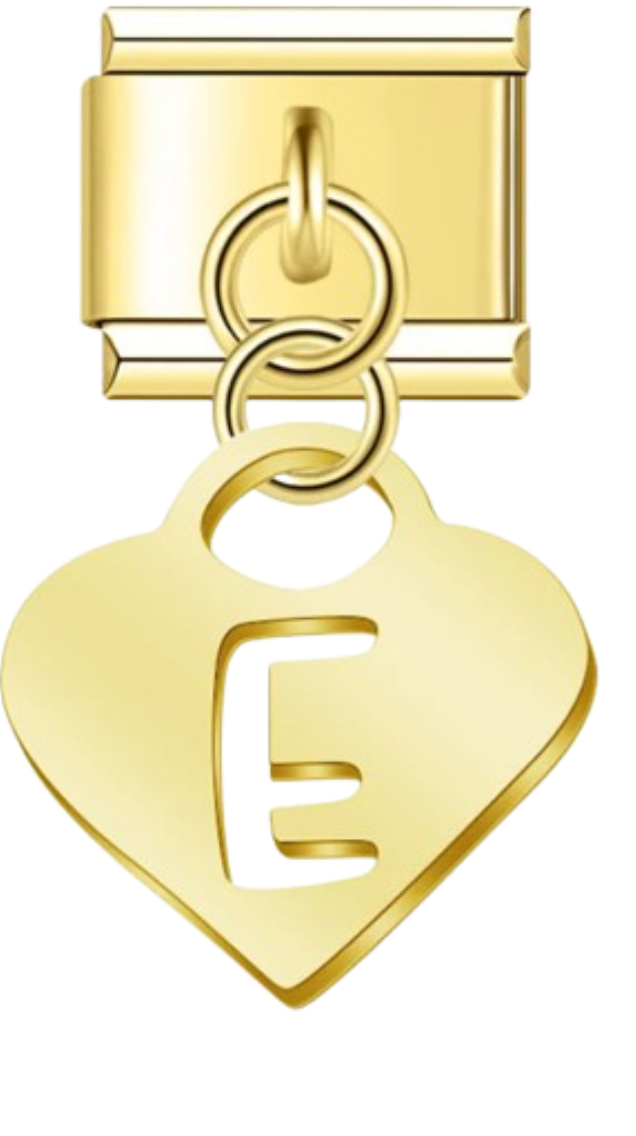 CHARM LETRAS COLGANTES DORADAS