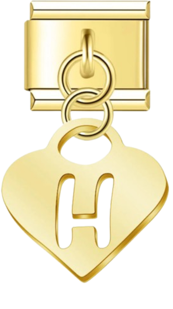 CHARM LETRAS COLGANTES DORADAS