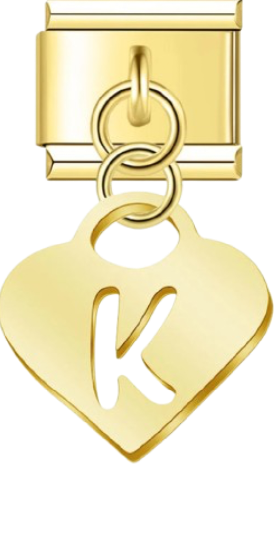 CHARM LETRAS COLGANTES DORADAS