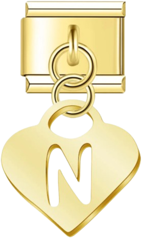 CHARM LETRAS COLGANTES DORADAS