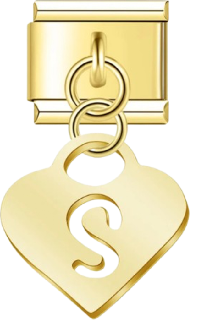 CHARM LETRAS COLGANTES DORADAS