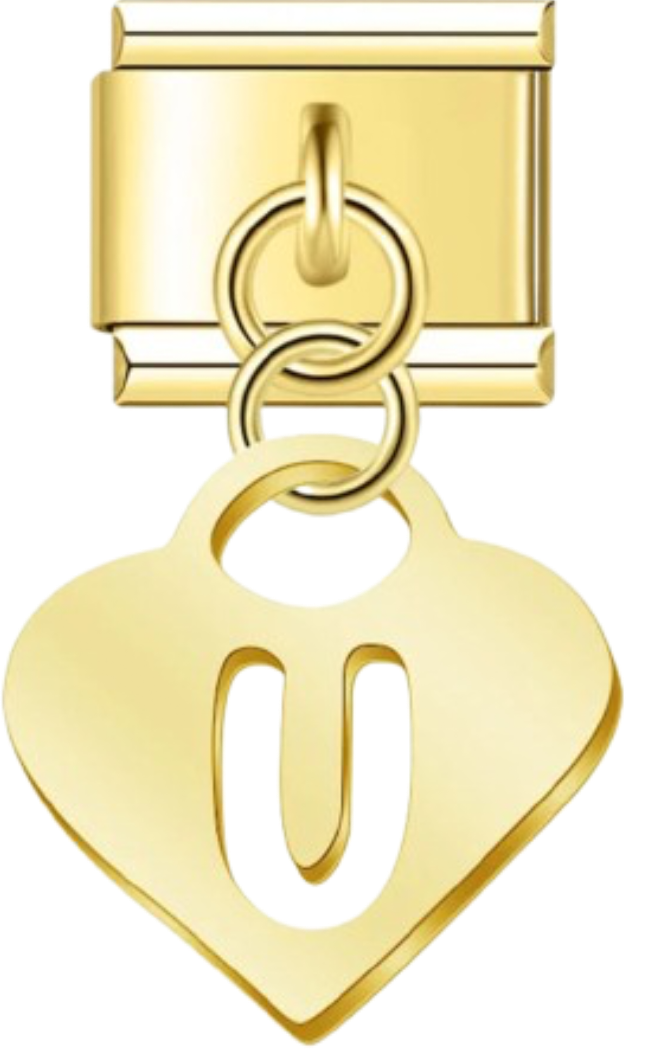 CHARM LETRAS COLGANTES DORADAS