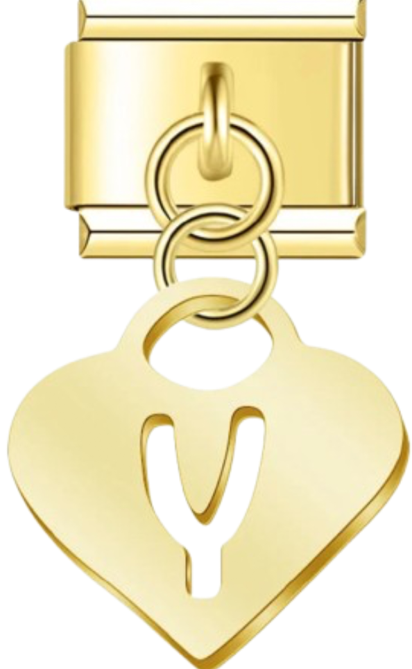 CHARM LETRAS COLGANTES DORADAS