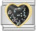 CHARM CORAZON BRILLOS