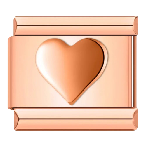 CHARM CORAZON ROSE GOLD