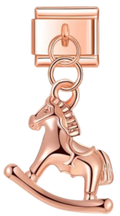 CHARM ROSE GOLD CABALLO