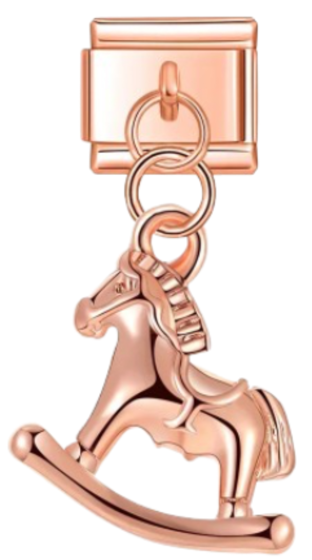 CHARM ROSE GOLD CABALLO