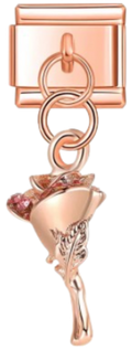 CHARM ROSAS ROSE GOLD