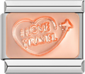 CHARM I LOVE TRAVEL ROSE GOLD