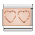 CHARM CORAZONES ROSE GOLD