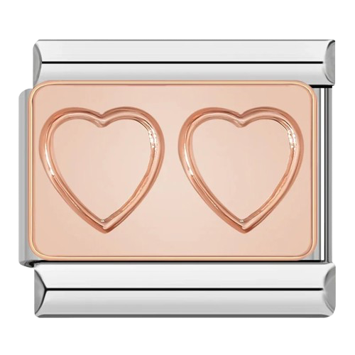 CHARM CORAZONES ROSE GOLD