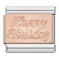 CHARM HAPPY BIRTHDAY ROSE GOLD