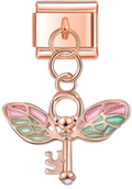 CHARM MARIPOSA LLAVE ROSE GOLD