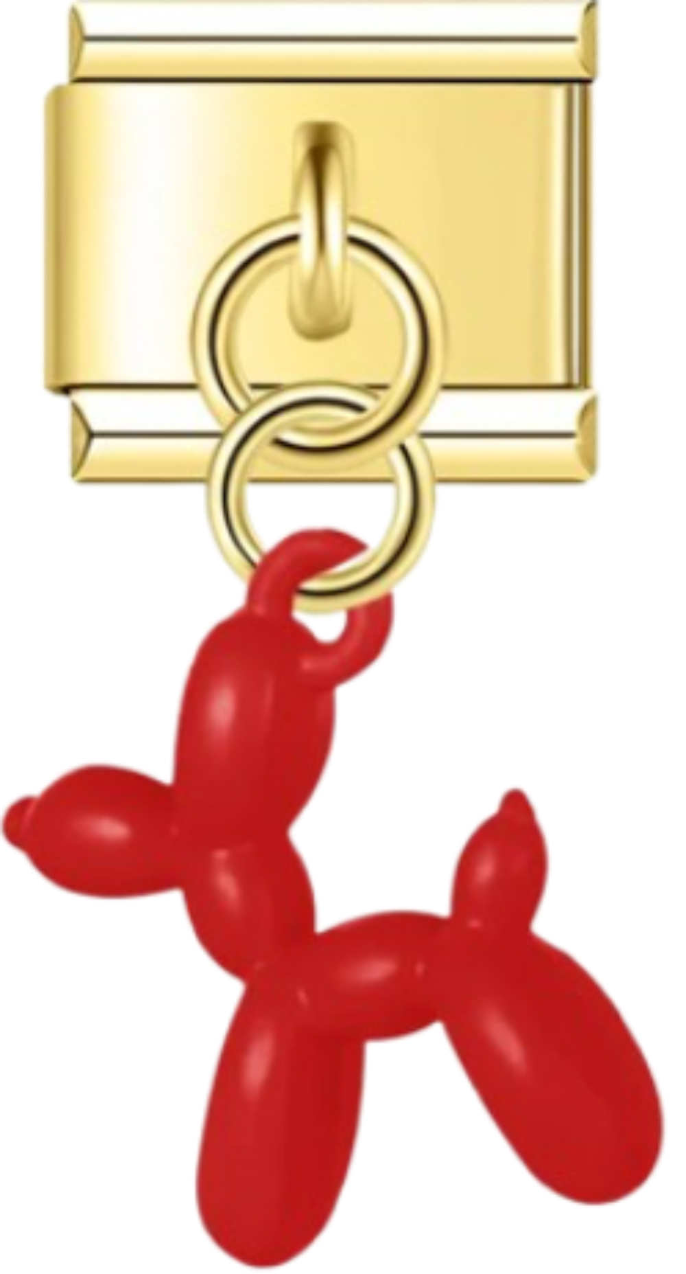 PERRO GLOBO ROJO DORADO