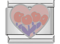 CHARM CORAZON FLORES