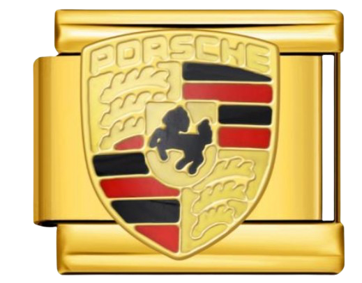 CHARM MARCA PORSHE DORADO