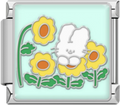 CHARM CONEJO CON FLORES